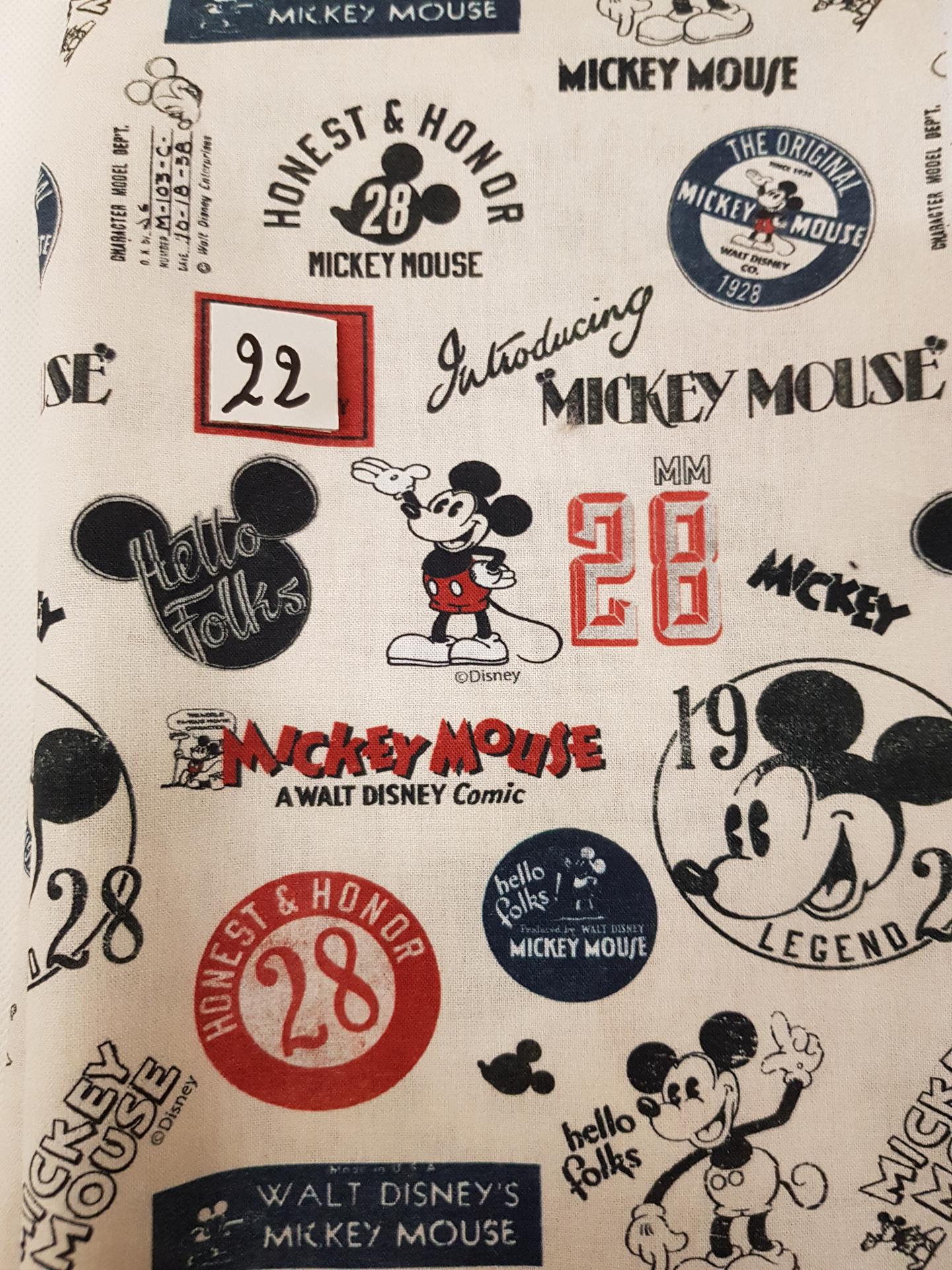 22 tissus lingettes mickey 22