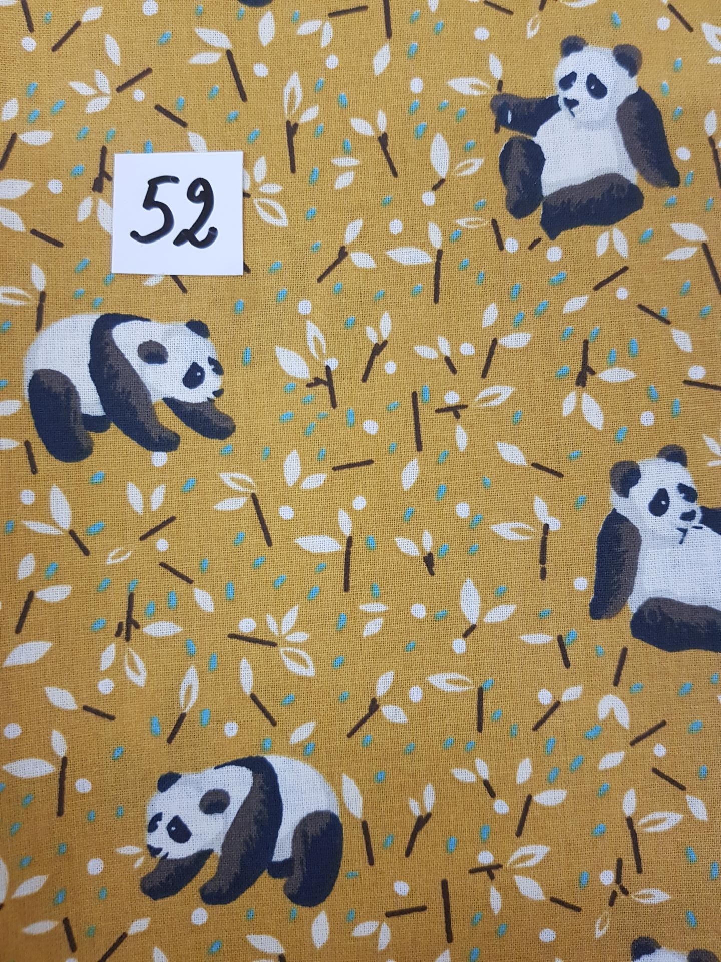 52 lingettes panda foret 52