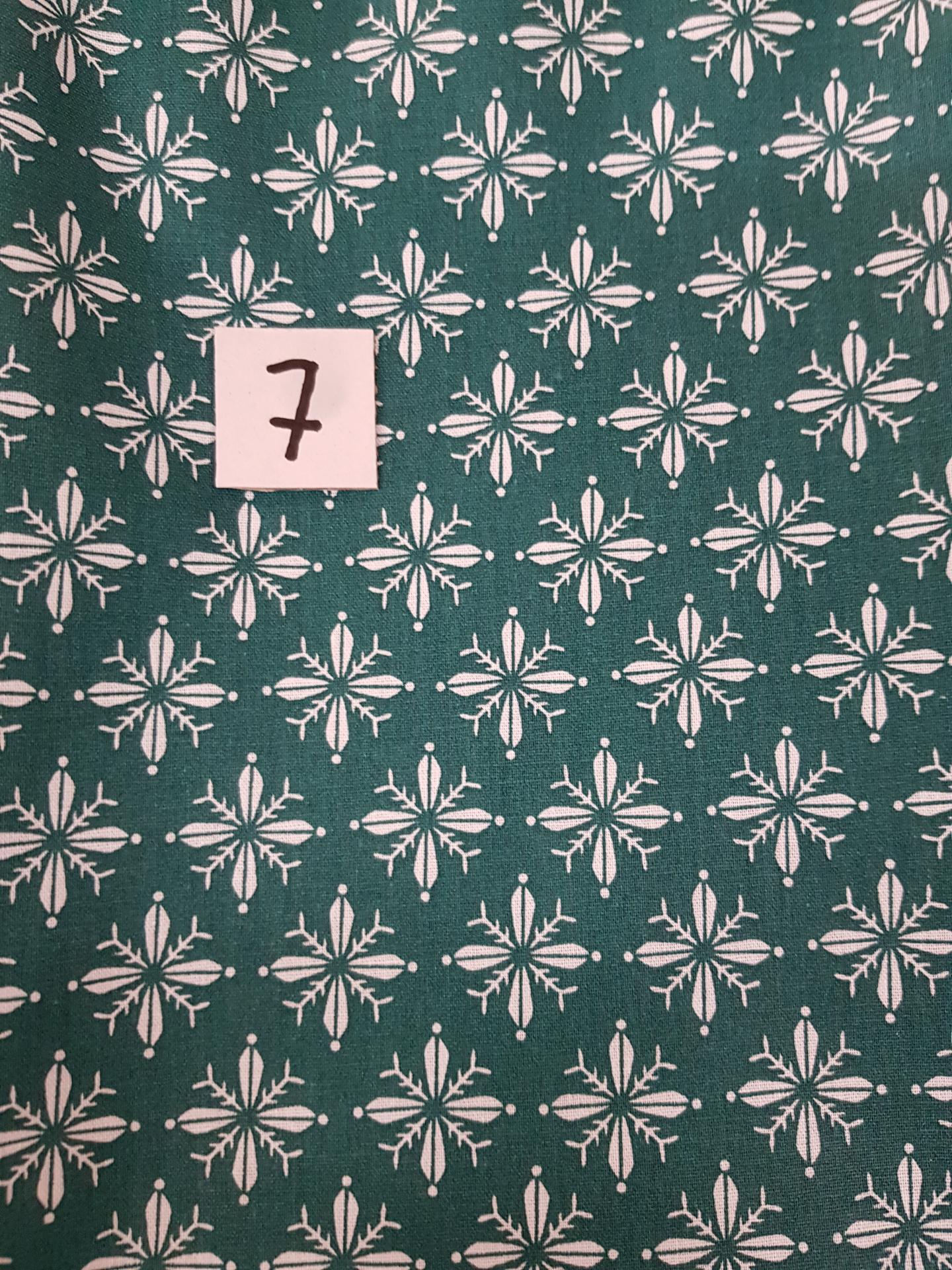 7 tissus lingettes vert fleurs 7 1