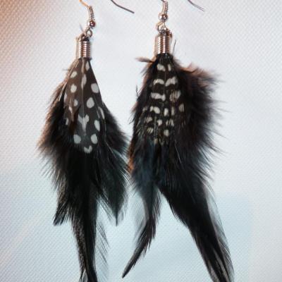 Boucles d'oreilles noir