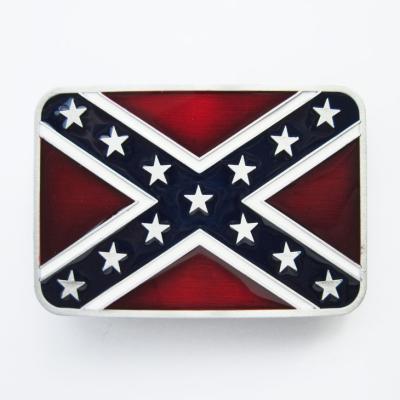 Boucle de ceinture drapeau sudiste