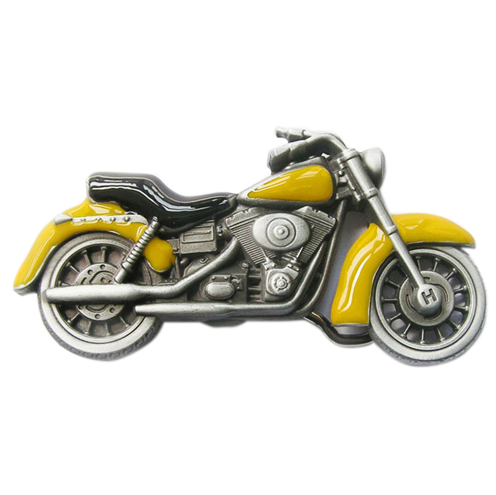 Boucle ceinture moto jaune at067as