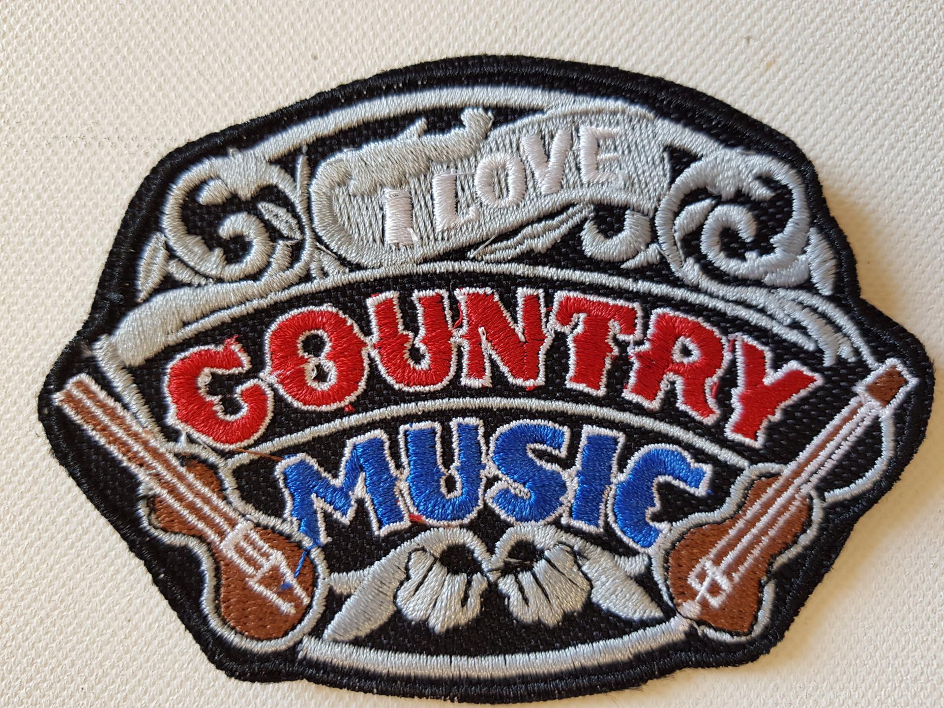 Ecusson country music petit