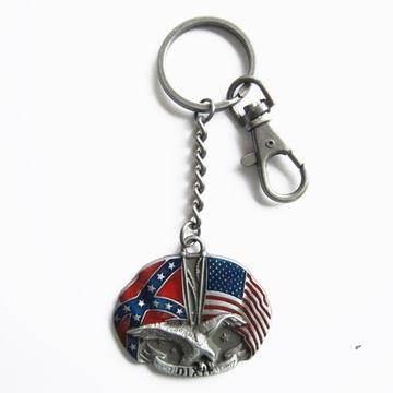 Porte clefs Drapeaux USA et Sudiste